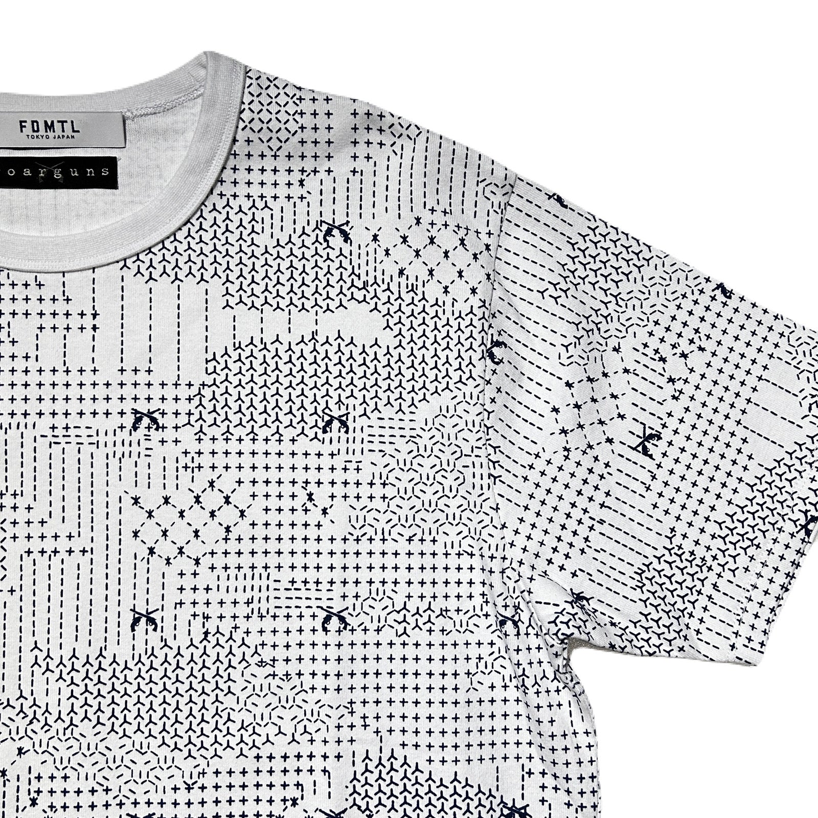 画像をギャラリービューアに読み込む, x FDMTL "Sashiko" CAMO PRINT T-SHIRT / WHITE