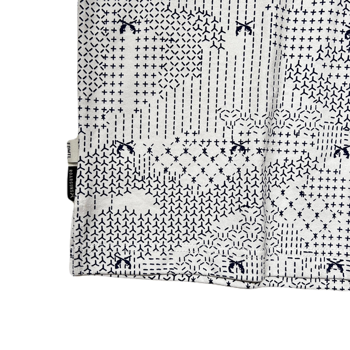 x FDMTL "Sashiko" CAMO PRINT T-SHIRT / WHITE