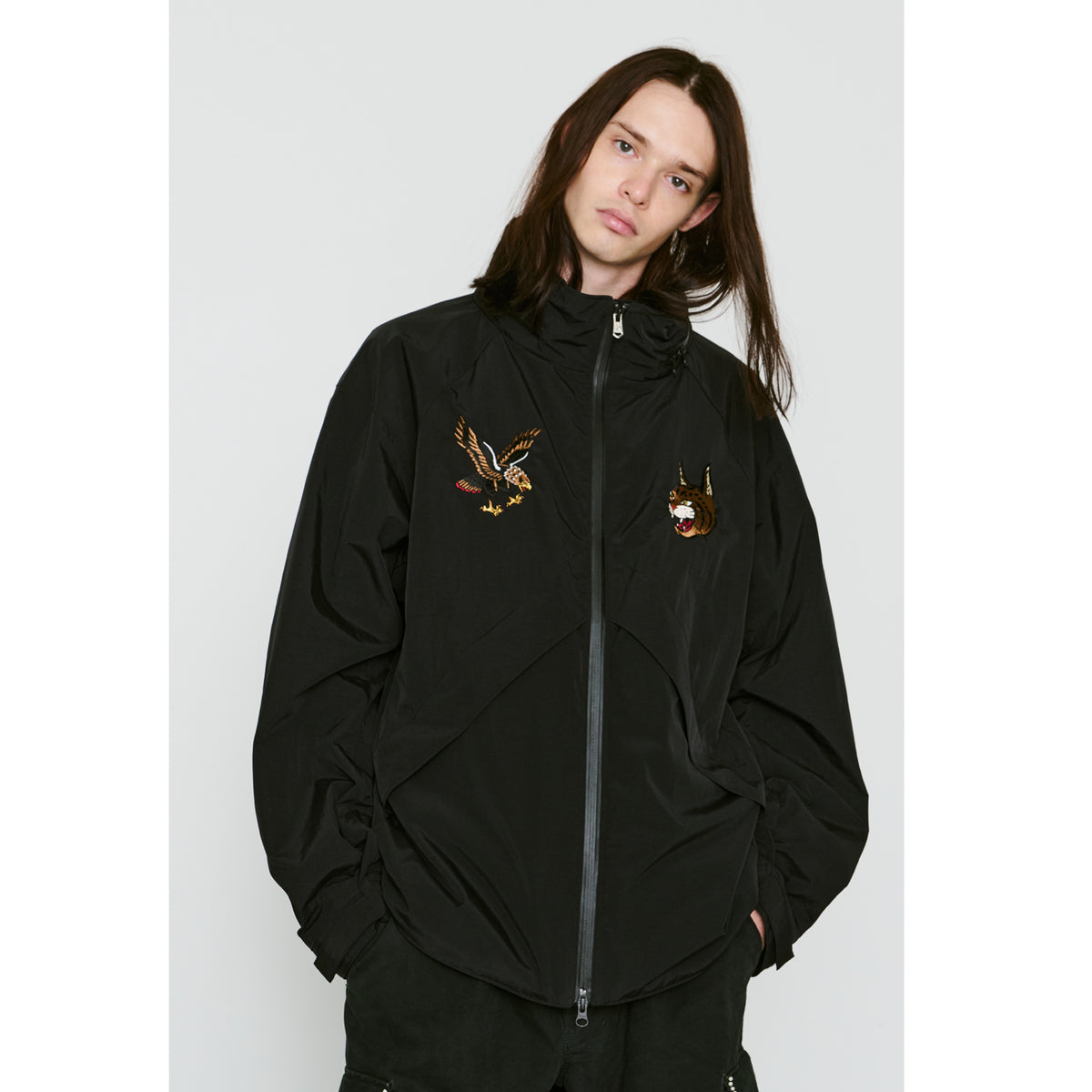WILD THINGS DENALI JACKET COLOR EMBROIDERY / BLACK
