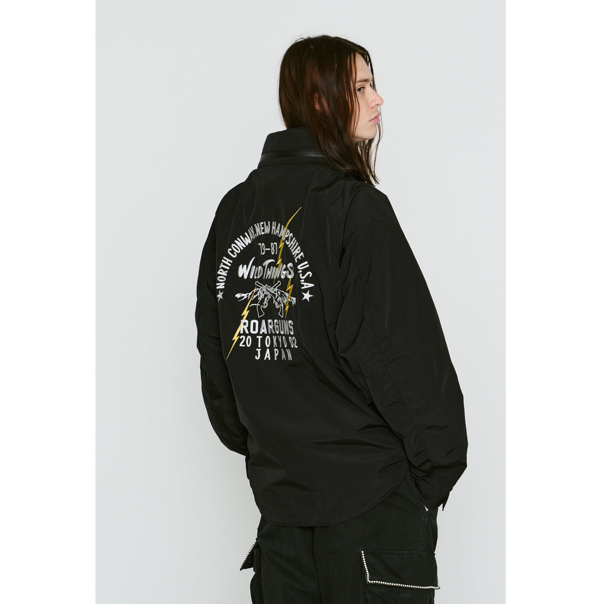 WILD THINGS DENALI JACKET COLOR EMBROIDERY / BLACK