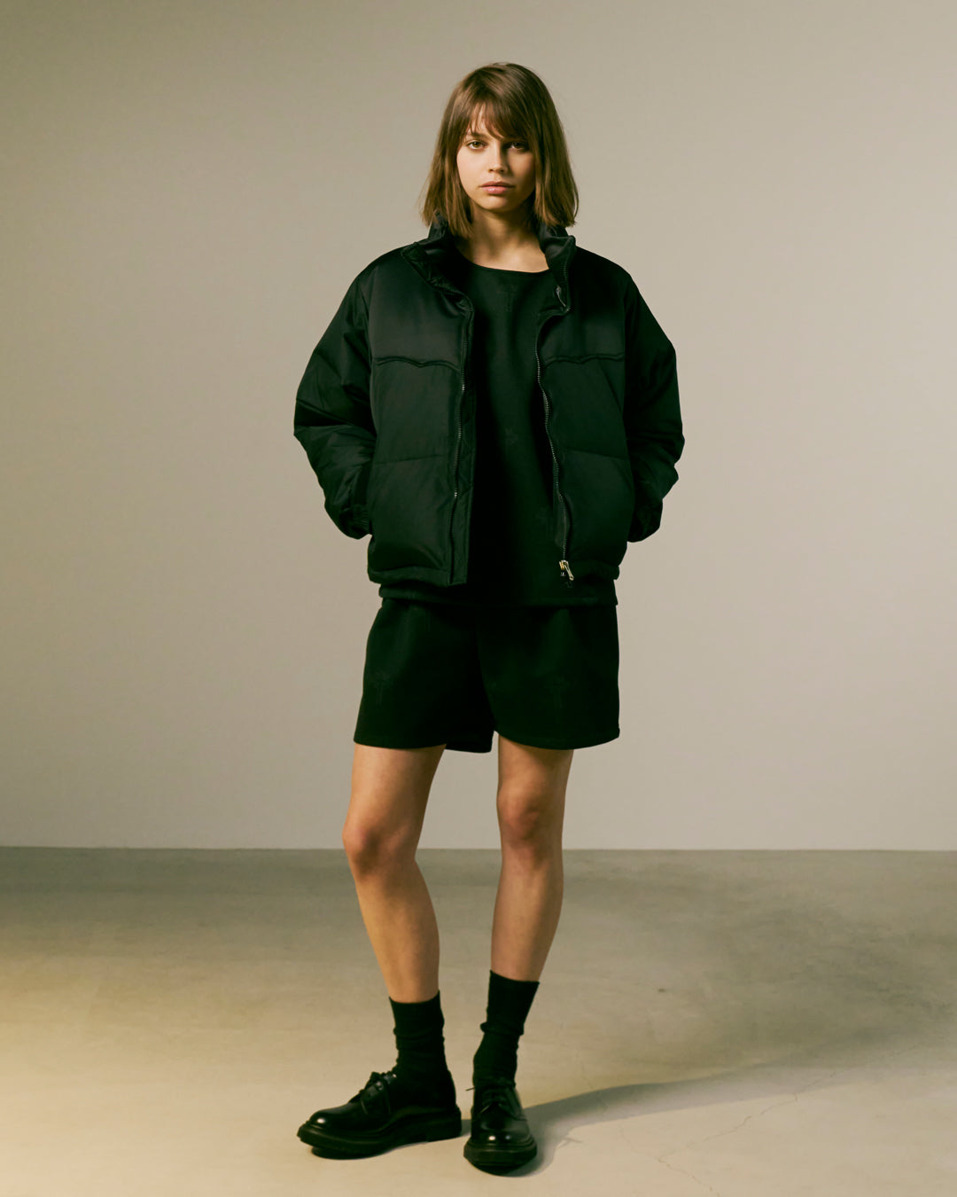 WOMENS STONE NAIL DOWN / BLACK*MIX