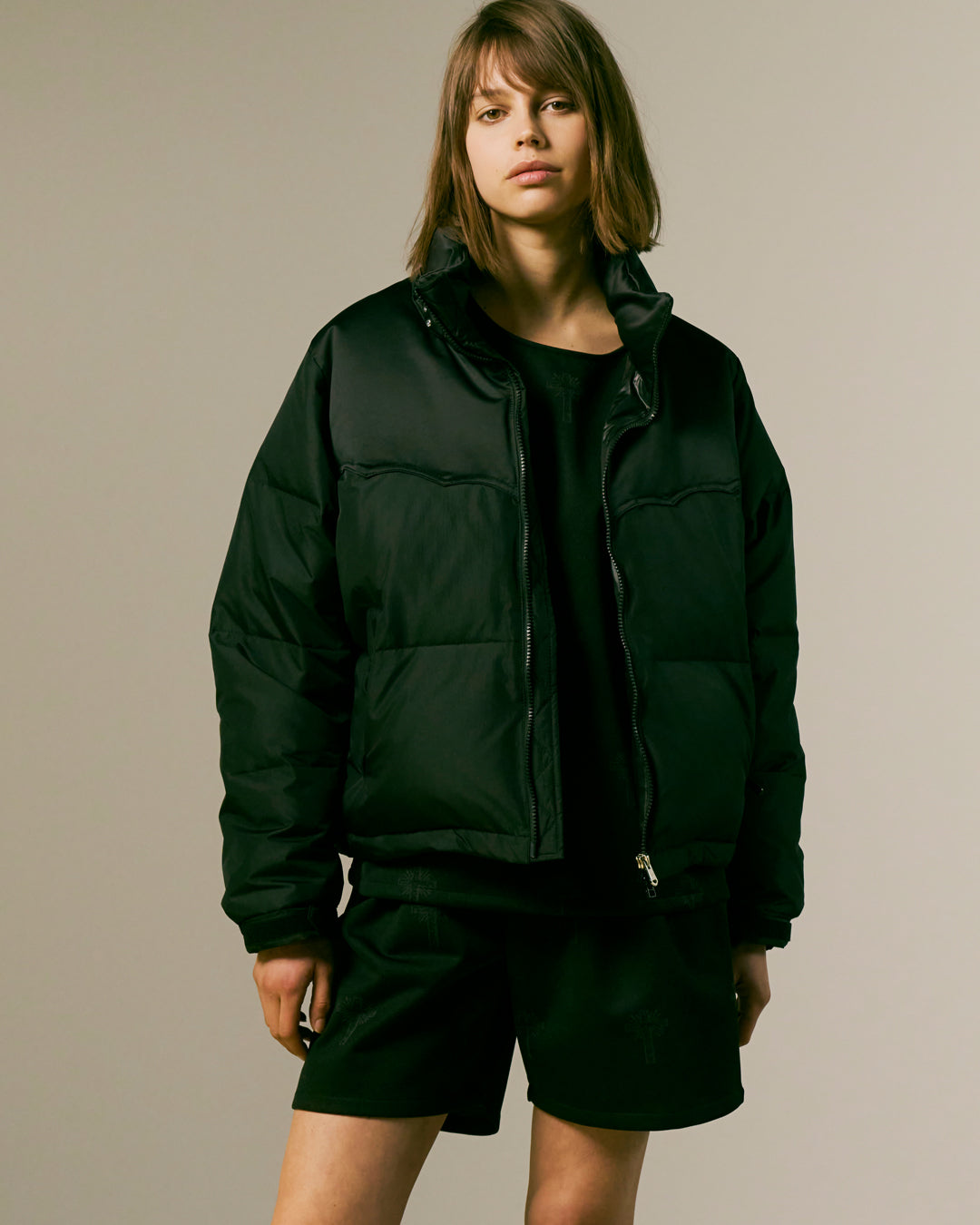 WOMENS STONE NAIL DOWN / BLACK*MIX