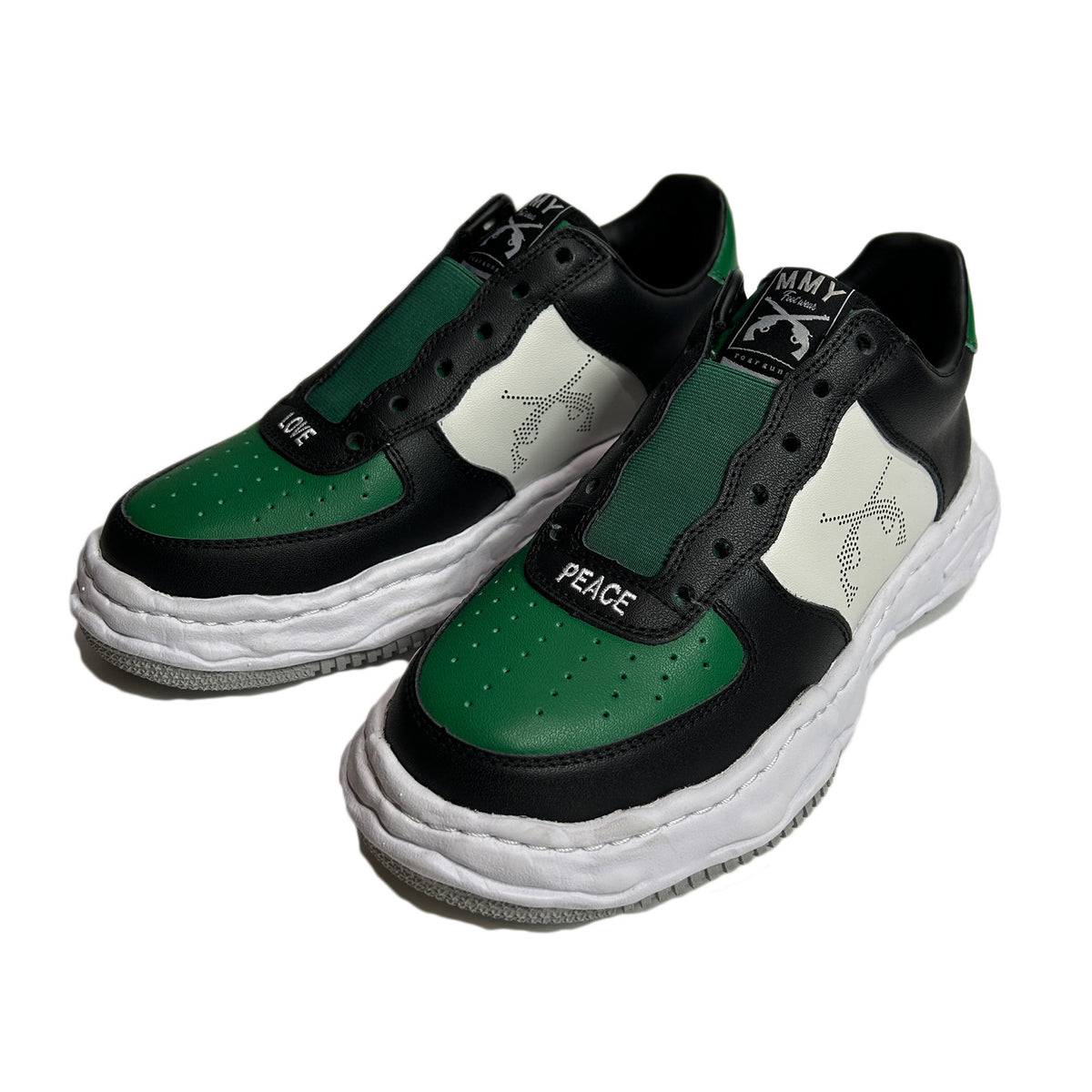 roarguns × Maison MIHARAYASUHIRO SNEAKER / GREEN x WHITE