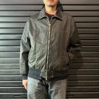 STONE WASH COATING JACKET / BLACK