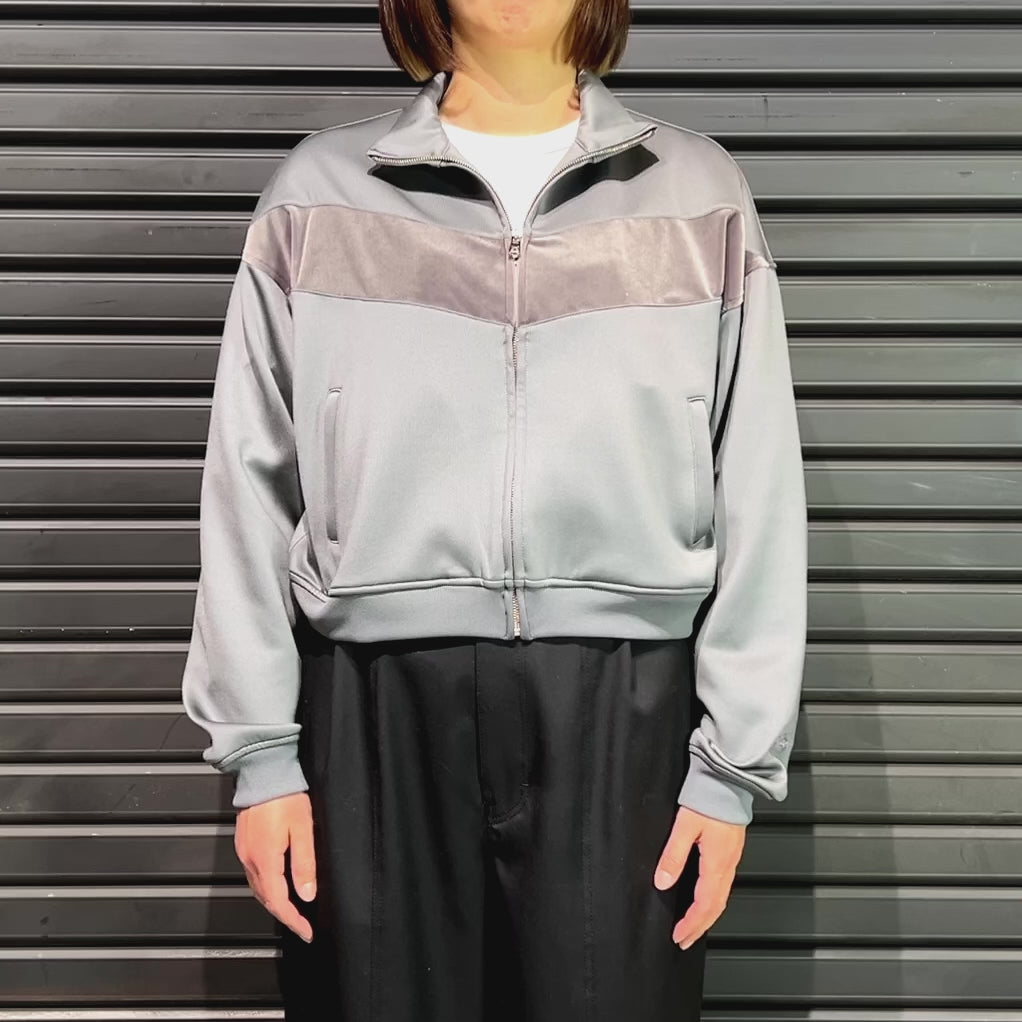 WOMEN CARDBORD JERSEY JACKET / GRAY