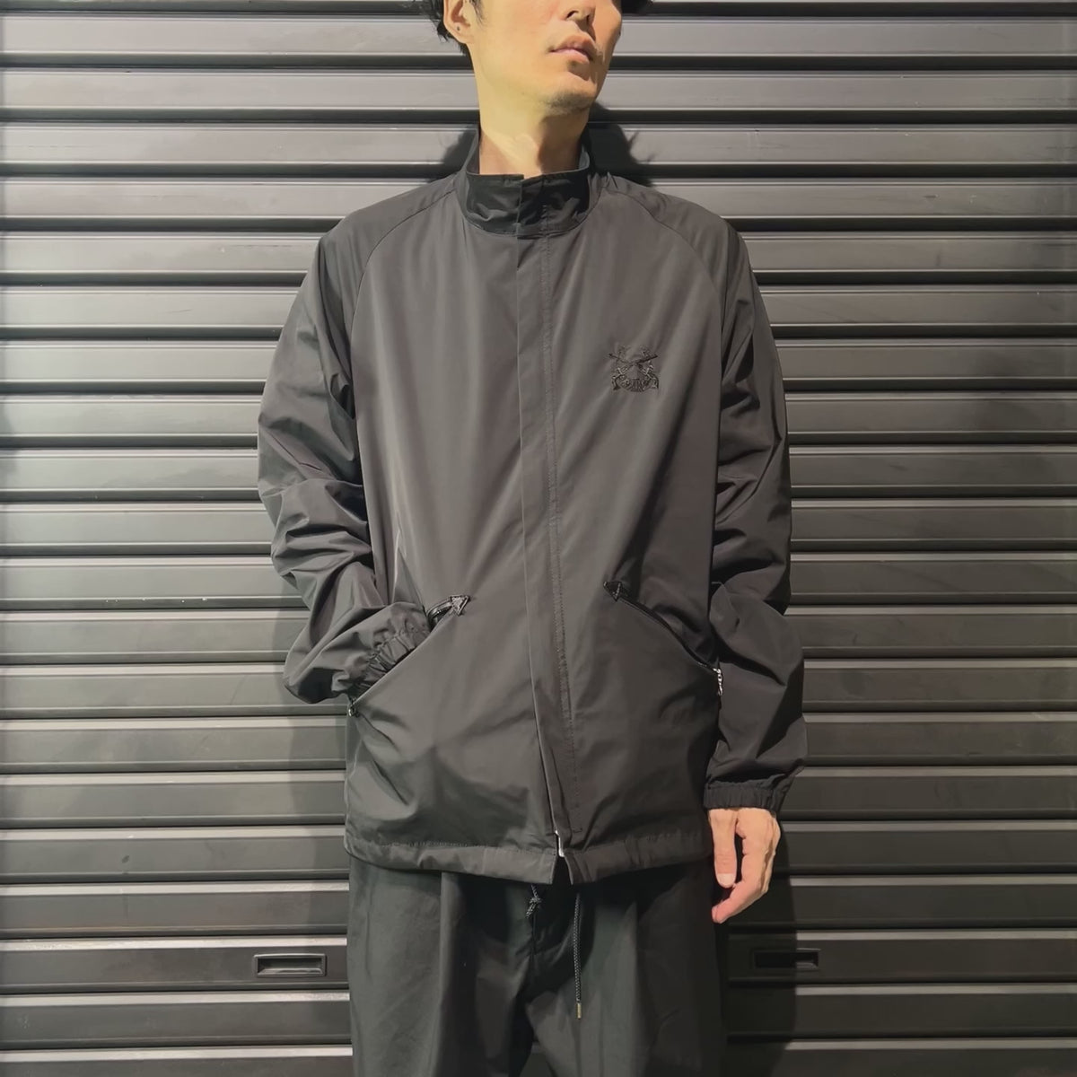 MEMORY COACH JACKET HORSESHOE  / BLACK