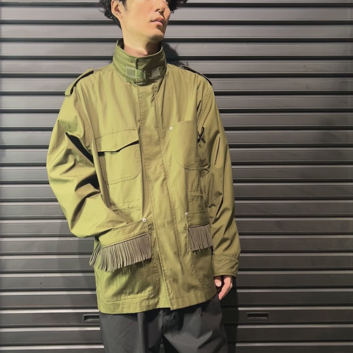 OXFORD M65 CORD EMBROIDERY / KHAKI