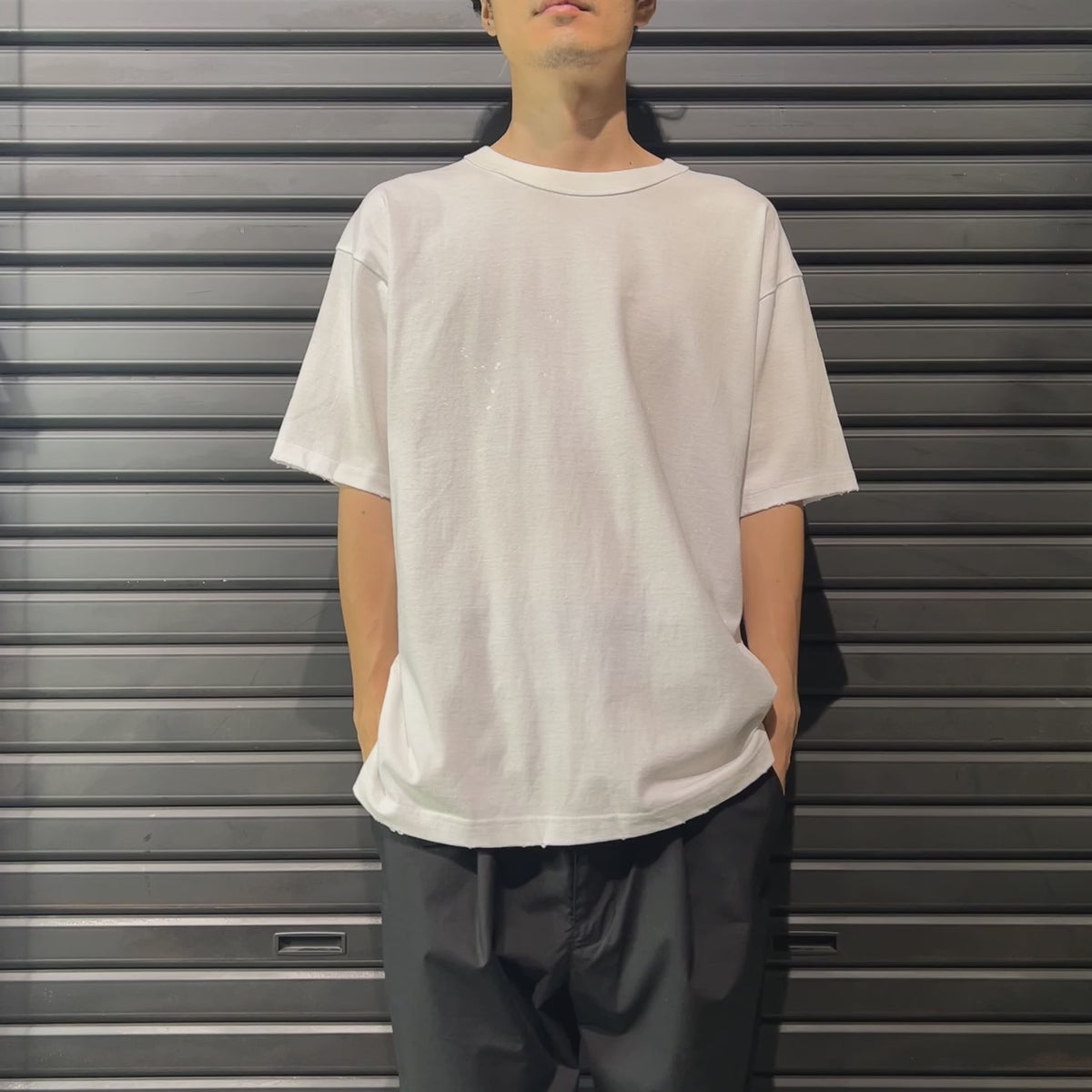 CROSSGUN METAL T-SHIRT / WHITE