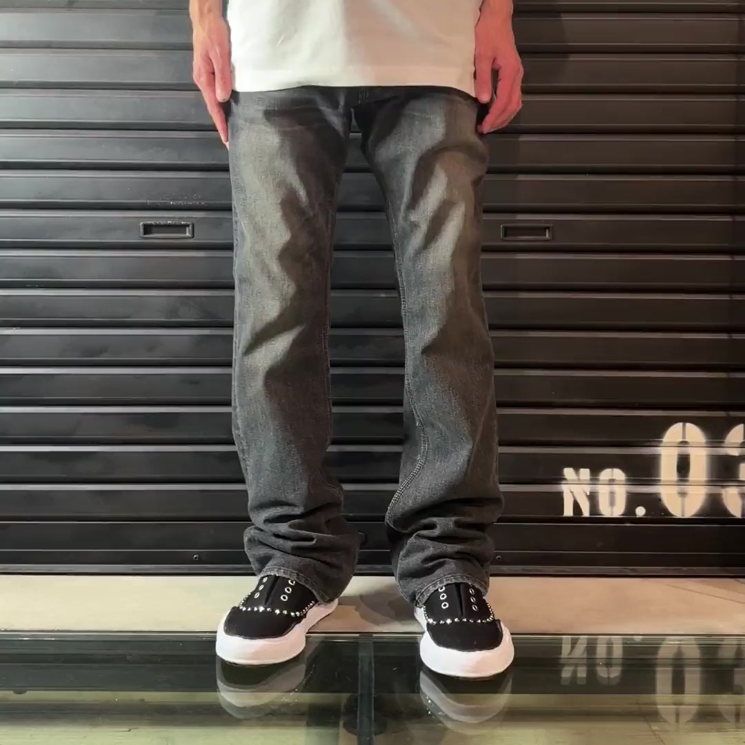 ARCHIVE STRETCH DENIM PANTS CRYSTAL / BLACK