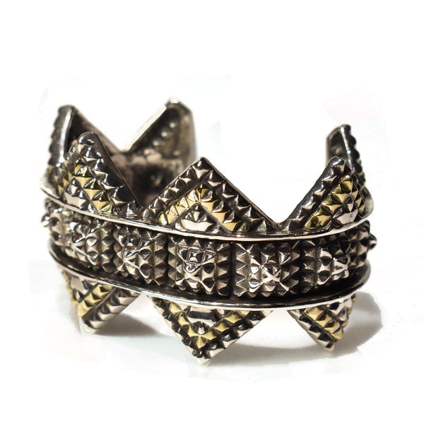 NATURAL INSTINCT STUDS WIDE BANGLE