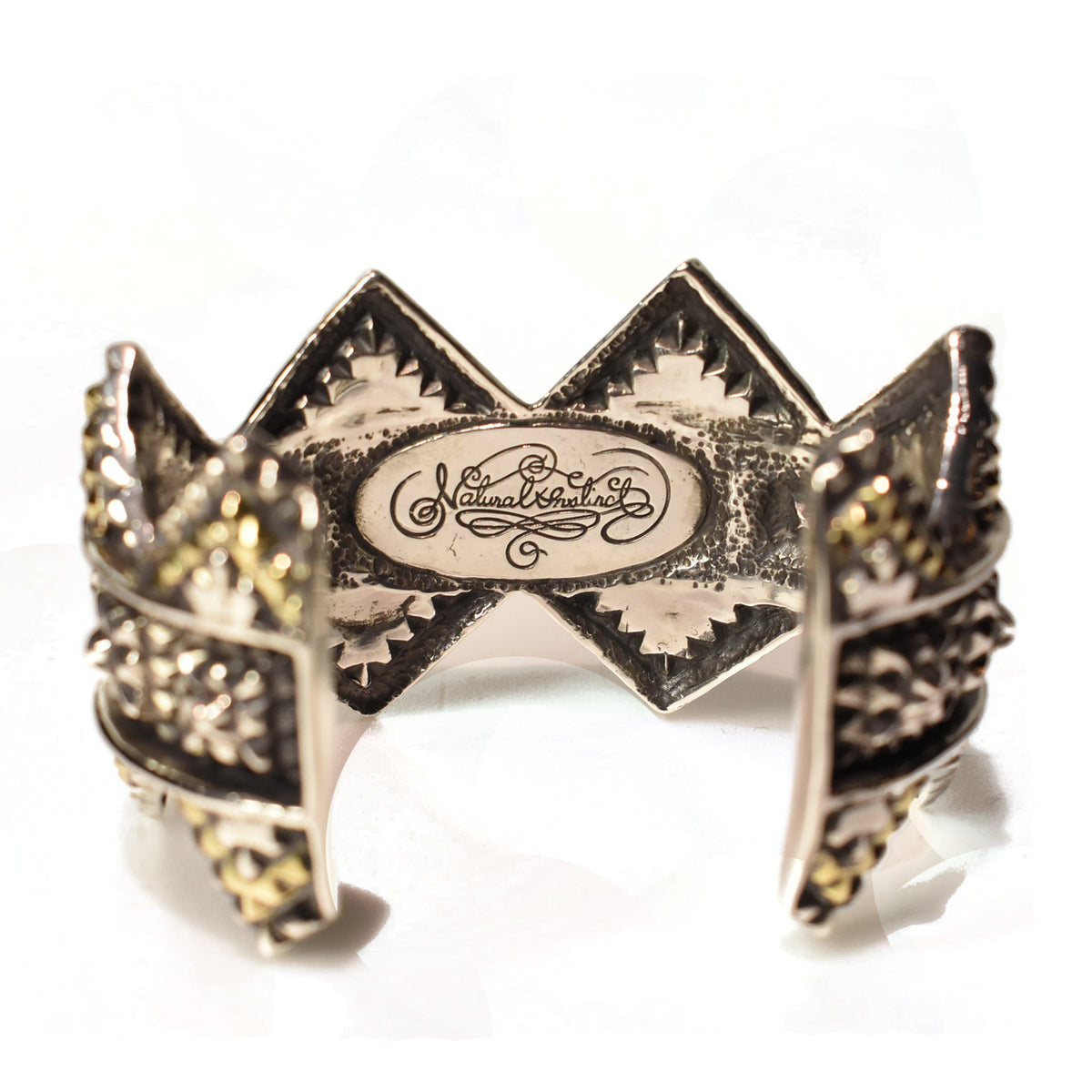 NATURAL INSTINCT STUDS WIDE BANGLE