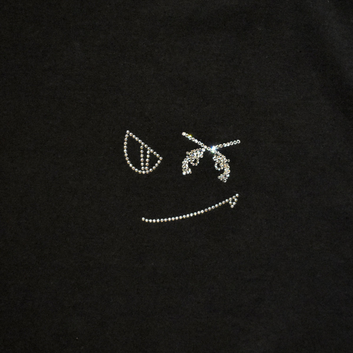 AMERICAN COTTON FACE CRYSTAL T / BLACK