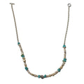 PEARL TURQUOISE WHITE SHELL NECKLACE