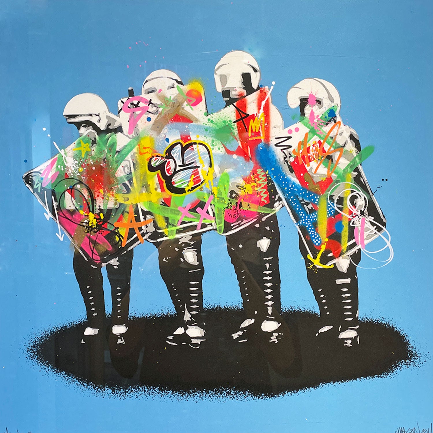 画像をギャラリービューアに読み込む, MARTIN WHATSON / Hand FInished LOVE COPS (BLUE)