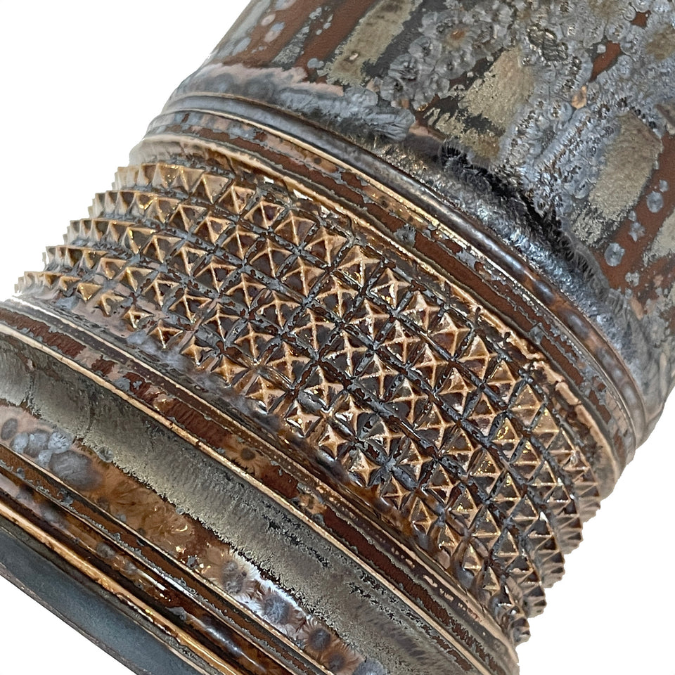 画像をギャラリービューアに読み込む, SHIRO HAMANAKA CERAMIC ROCKS GLASS LEOPARD STUDS SH084