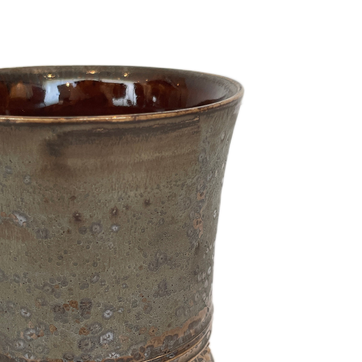 SHIRO HAMANAKA CERAMIC CUP LEOPARD STUDS SHP029