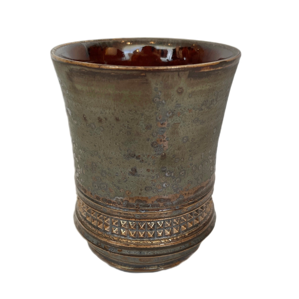 画像をギャラリービューアに読み込む, SHIRO HAMANAKA CERAMIC CUP LEOPARD STUDS SHP029