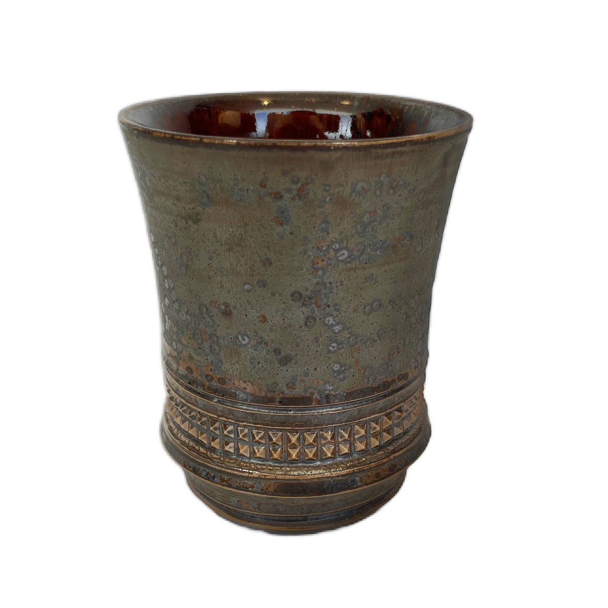 SHIRO HAMANAKA CERAMIC CUP LEOPARD STUDS SHP029