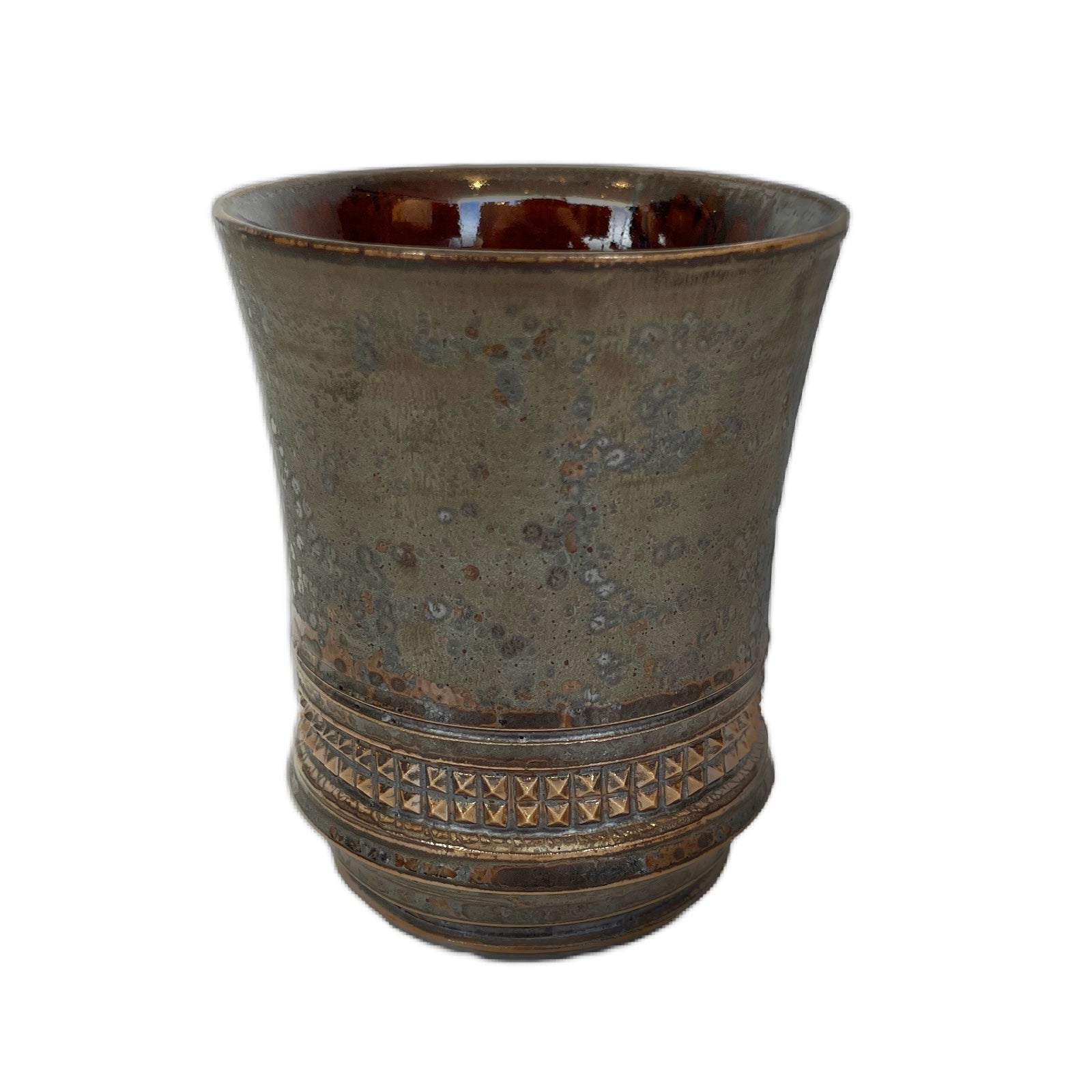 画像をギャラリービューアに読み込む, SHIRO HAMANAKA CERAMIC CUP LEOPARD STUDS SHP029