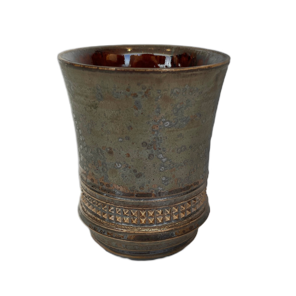 画像をギャラリービューアに読み込む, SHIRO HAMANAKA CERAMIC CUP LEOPARD STUDS SHP029