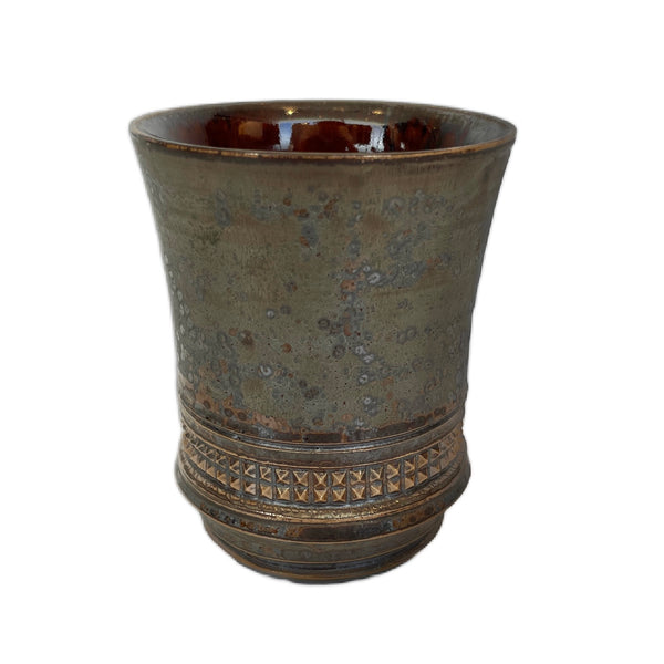 SHIRO HAMANAKA CERAMIC CUP LEOPARD STUDS SHP029