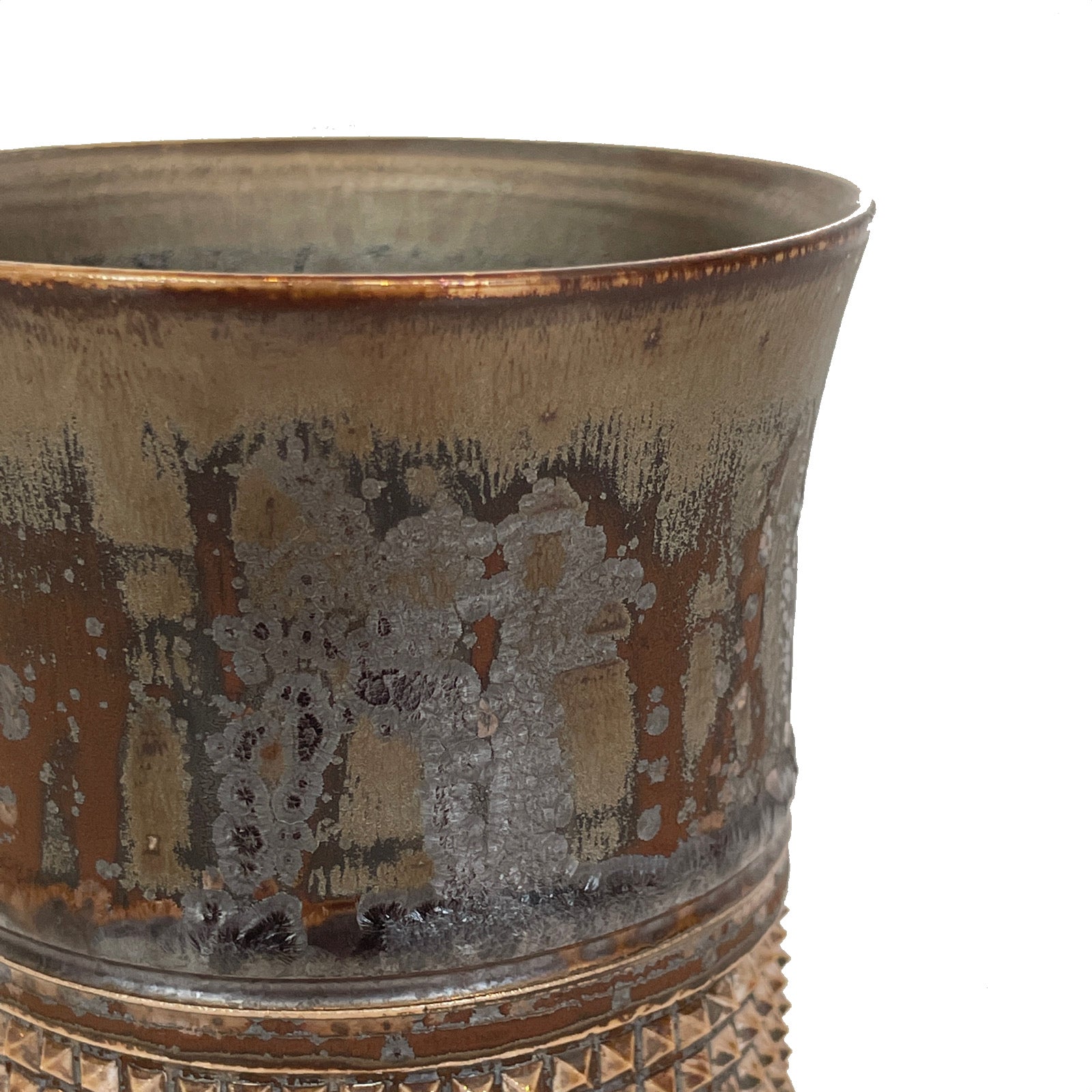 画像をギャラリービューアに読み込む, SHIRO HAMANAKA CERAMIC ROCKS GLASS LEOPARD STUDS SH084