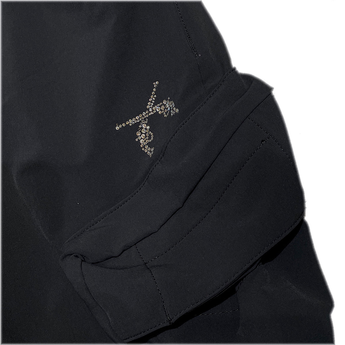 4WAY STRETCH PANTS CRYSTAL / BLACK