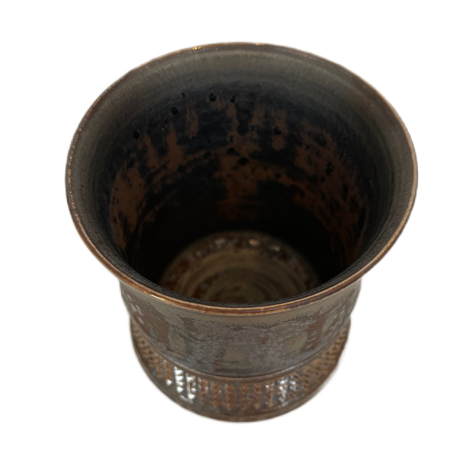 画像をギャラリービューアに読み込む, SHIRO HAMANAKA CERAMIC ROCKS GLASS LEOPARD STUDS SH084