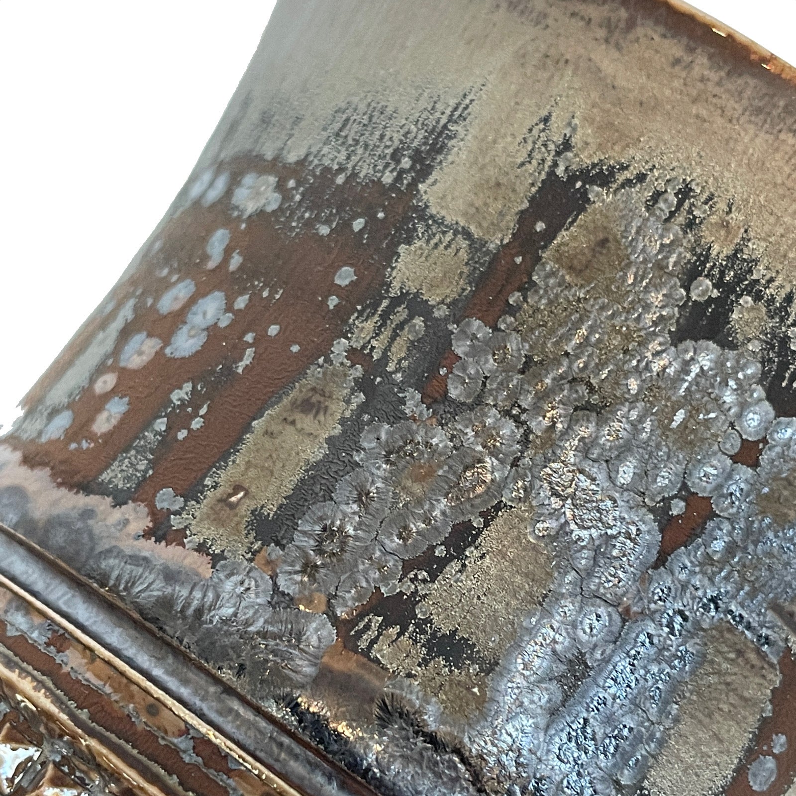 画像をギャラリービューアに読み込む, SHIRO HAMANAKA CERAMIC ROCKS GLASS LEOPARD STUDS SH084