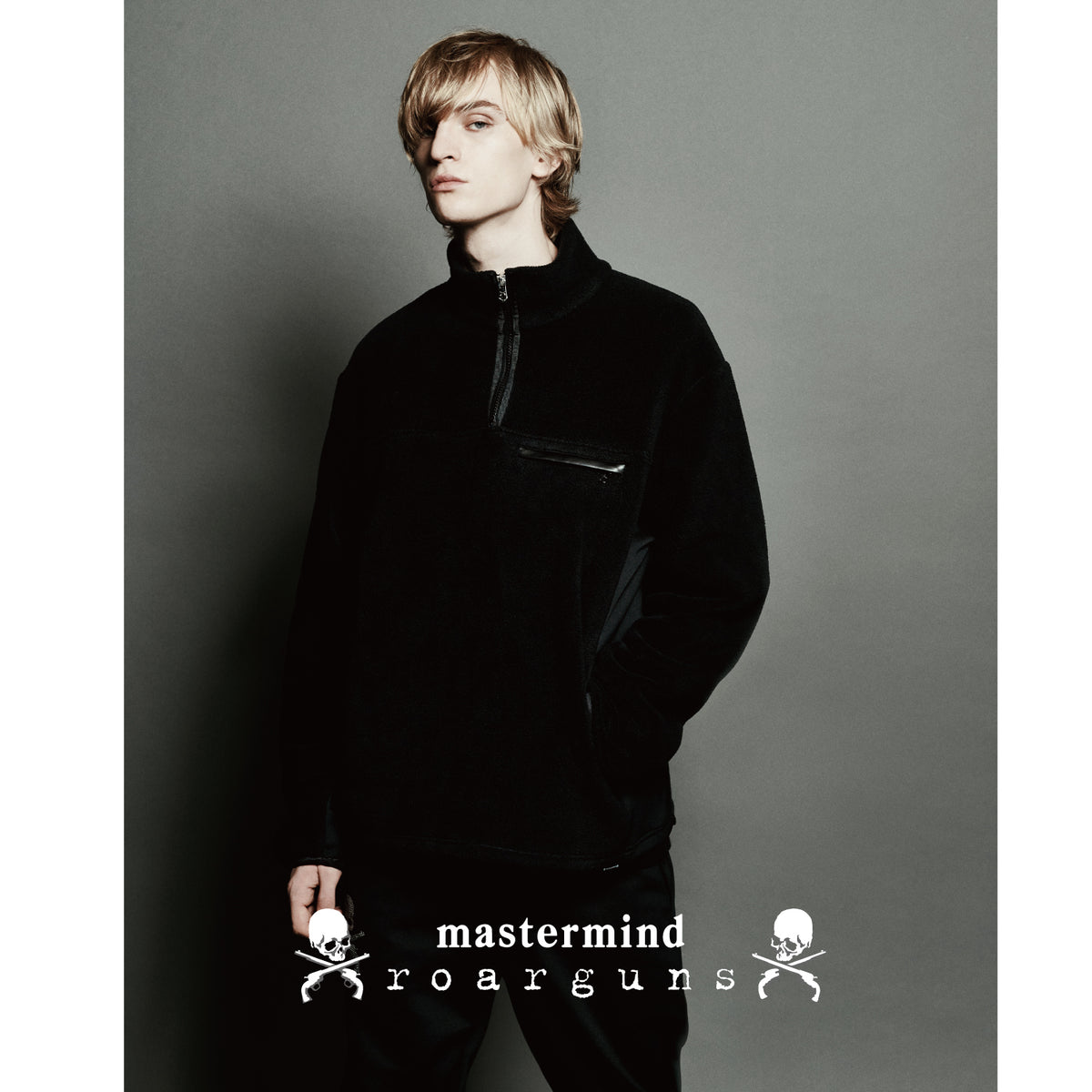 MASTERMIND WORLD FLEECE JACKET EMBROIDERY